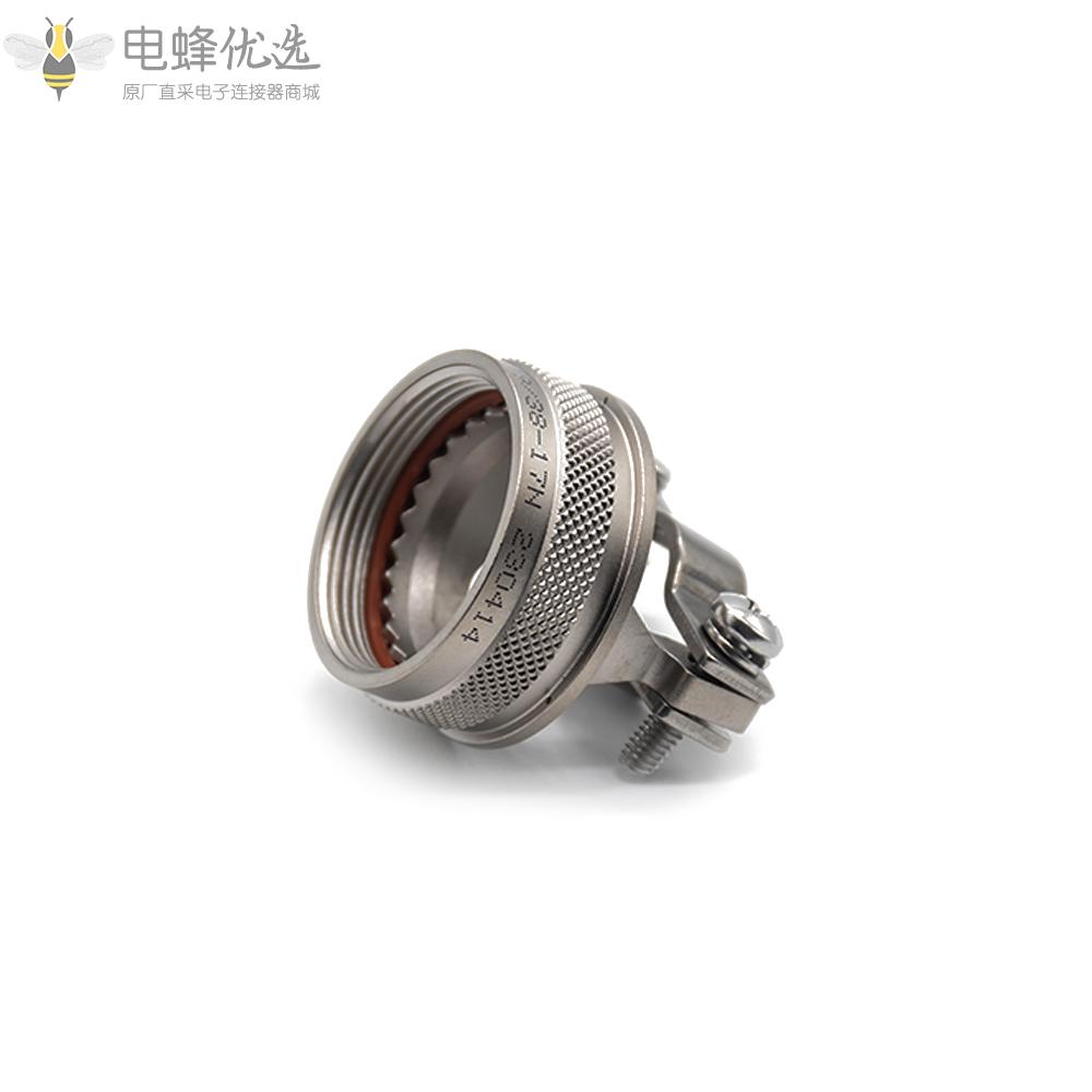 D38999连接器银色镀镍尾附17号壳体直电缆夹